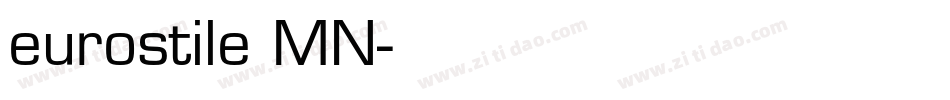 eurostile MN字体转换